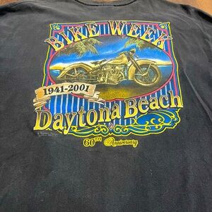 Vintage 2001 Daytona beach Bike week graphic T